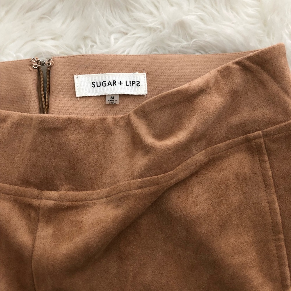 Sugar Lips Faux Suede Leggings - Picture 2 of 2